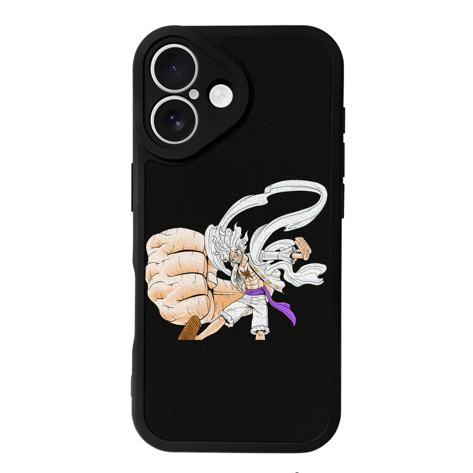 （画像用） ワンピース モンキー・D・ルフィ ONE PIECE Monkey D. Luffy 【iPhone 16シリーズ対応】シリコンスマホケース（レザー調） 材質：シリコン